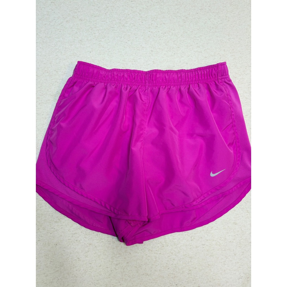 Nike Dri-FIT Womens Running Shorts Magenta Pink Mesh 831558-662 Size L